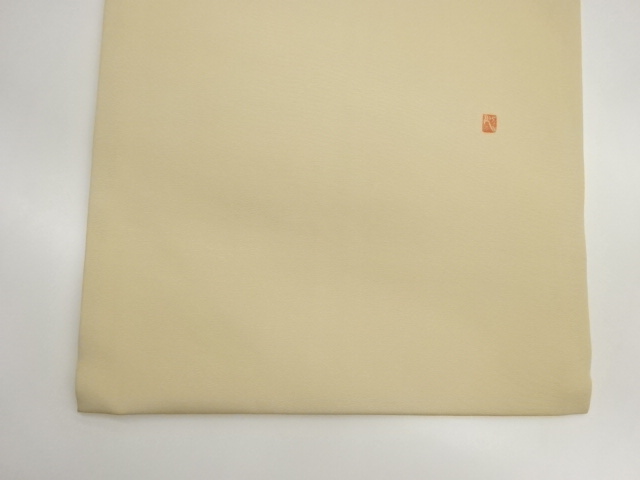  作家物　塩瀬金彩手描き笹模様名古屋帯